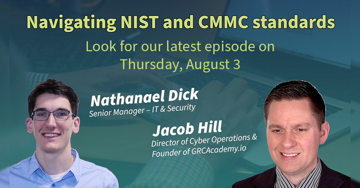 Did you know that 60% of small businesses close down after a cyber incident? Ensure your medical device manufacturing company doesn't wind up as an unfortunate statistic. Join us tomorrow for a #SecurityHighlight conversation unraveling the web of #NIST &amp; #CMMC! #CyberSecurity