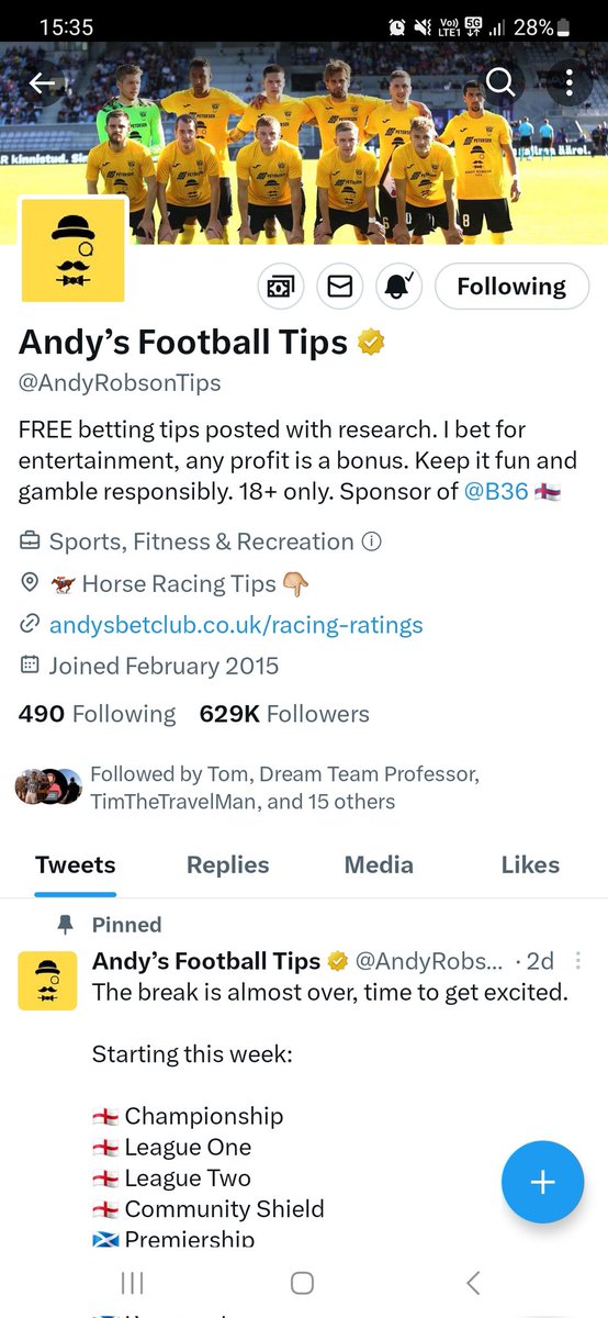 andyfrancis13's tweet photo. @AndyRobsonTips Always on mate https://t.co/ognGz9YpPr