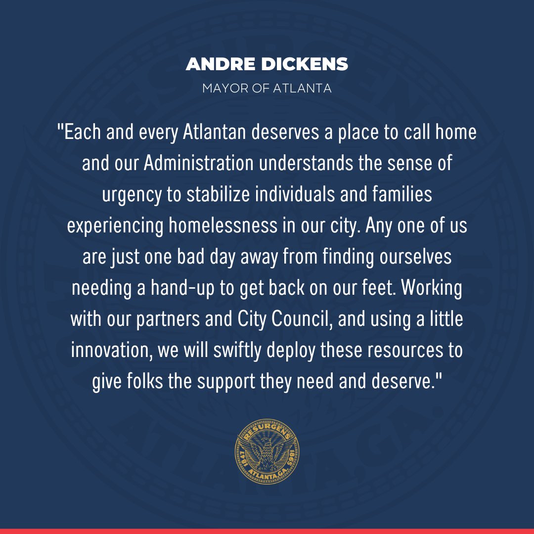 Mayor <a href="/andreforatlanta/">Andre Dickens</a> issued an Executive Order to launch the Rapid Housing initiative and direct $4M for new quick-delivery housing for individuals experiencing homelessness.

ℹ️: loom.ly/ikKhksA