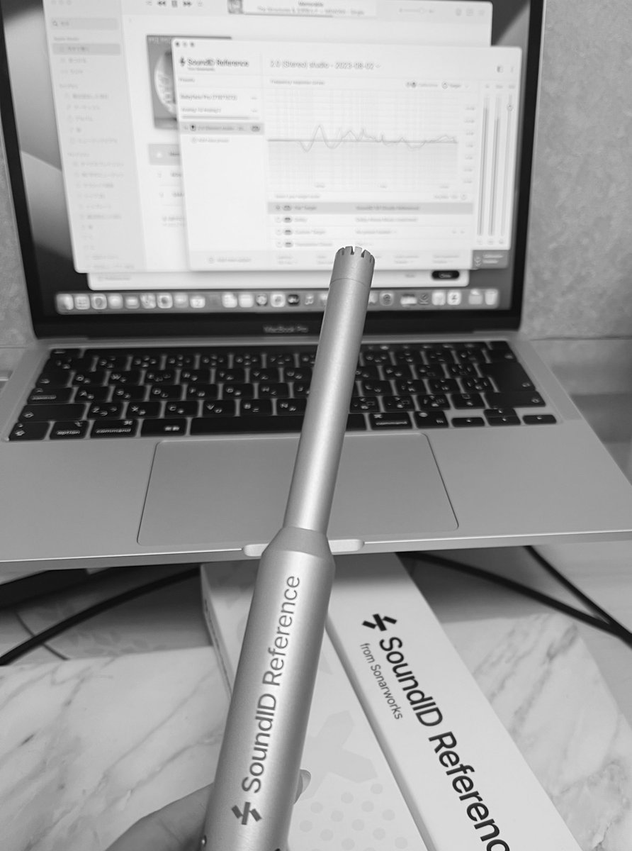 Luna_Goami's tweet image. やっぱすごいねこれ、
モニター環境爆上がり

引っ越して自宅録音環境変わったので、
SonarworksのSoundID Reference（測定用マイクで部屋の音響特性を測り出音を補正するツール）、再び💫

モニター環境・音響の補正完了
簡易ミックスにも役立つけど普通に音楽聴くの超心地良くなる