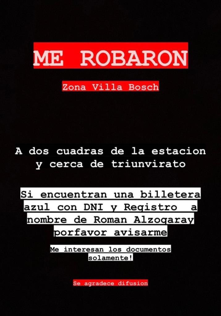 BrenAlzogaray's tweet photo. Se agradece difusión🙏🏻 https://t.co/9x44rz88nd