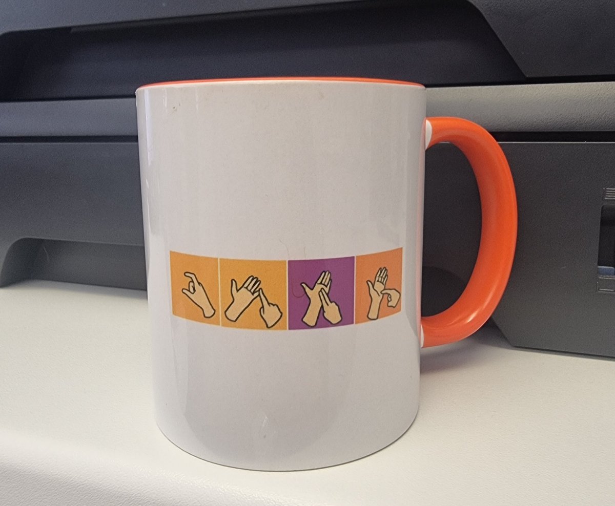 Aimee Charnell (@aimeecharnell) on Twitter photo First day in new GP practice for #teamGP training. They have lots of cutlery and even have a coffee machine 😍
After getting a mug from the cupboard, I was impressed they even have a BSL mug*.......I seem to be the only one who has noticed.
*If you know, you know 😅 First day in new GP practice for #teamGP training. They have lots of cutlery and even have a coffee machine 😍
After getting a mug from the cupboard, I was impressed they even have a BSL mug*.......I seem to be the only one who has noticed.
*If you know, you know 😅