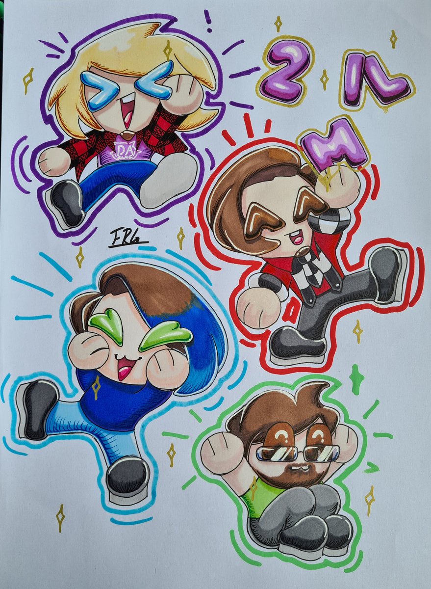LinnG123's tweet photo. (really late...) CONGRATS TO 2 MIL!!!✨️✨️✨️
@DAGamesOfficial
@WillDARyan
@CosmicKeyframe
@AficionadoChris
@SeanWebcom
Wasn't gonna post it buuuut I saw the 2 mil special vid so why not post it anyways👍✨️ https://t.co/61Cae0nj90