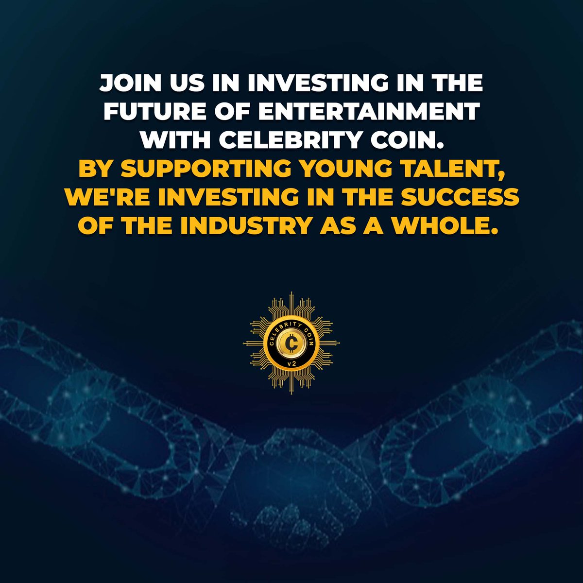 Celebrity_Coin's tweet photo. 𝗝𝗼𝗶𝗻 𝘂𝘀 in investing in the
future of entertainment
𝐰𝐢𝐭𝐡 𝐂𝐞𝐥𝐞𝐛𝐫𝐢𝐭𝐲 𝐂𝐨𝐢𝐧.
By supporting young talent,
we're investing in the success
of the industry as a 𝘄𝗵𝗼𝗹𝗲.

#STUDIONATION2 #celebritycoin #investing #cryptocurrency #talenthasnoclour #fyp #foryou https://t.co/j2Fa3y2Q4V