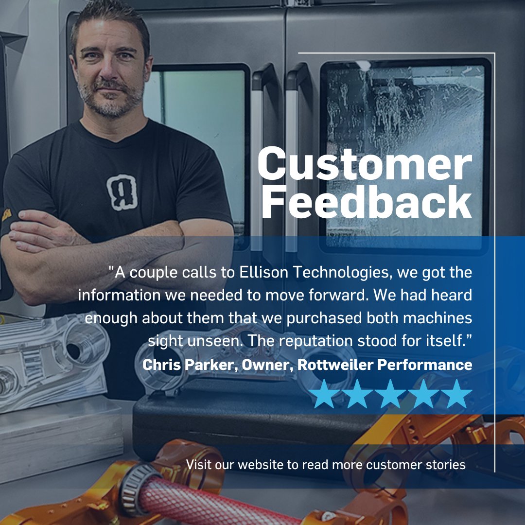 EllisonTech's tweet image. 🚀 Precision meets Performance! Rottweiler chooses DN Solutions! 🛠️ Thanks to Ellison Technologies&apos; support, they now have the DN Solutions DNM 5700 and Lynx 2100LB on board to support their automotive production. #DNSolutions #EllisonTech 

bit.ly/3QmKwH2