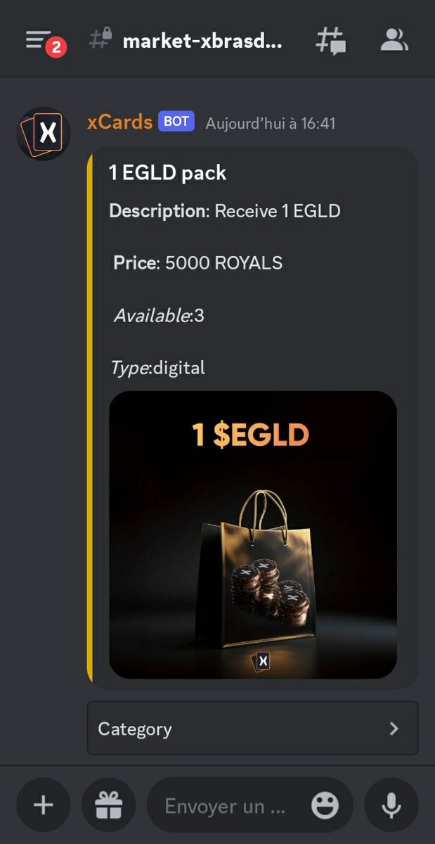 THE_FAHRENHEIT's tweet photo. 🥳 My part from the ♤ @xCards_ #RoyalProgram 👑 has well reached my treasury ✨

🛍 What should i buy with at their Marketplace : 👕 Merch ,♦️Chips , 🖼 NFTs from #MultiversX or 🪙 Tokens like $EGLD $QWT ❓
➡️ https://t.co/Ri495VZRVf

🗣 #JoinTheClub 🆇 &amp;Come grab yours 🎉 https://t.co/SHfaDWUcZH