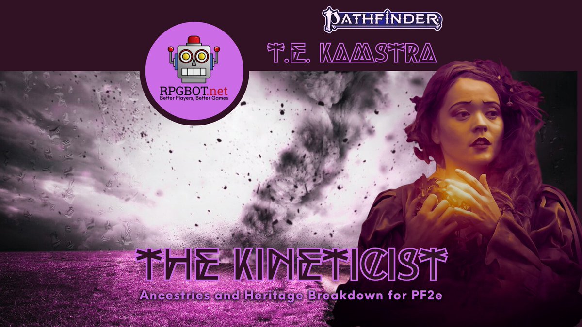 RPGBOTDOTNET's tweet photo. Pathfinder 2e - New Kineticist Ancestries and Heritages
https://t.co/AudAxpwtDL
#Pathfinder #Pathfinder2e #PF2 #PF2e #TTRPG #CharacterOptimization #RageOfElements #Kineticist https://t.co/55jBxUzkn2