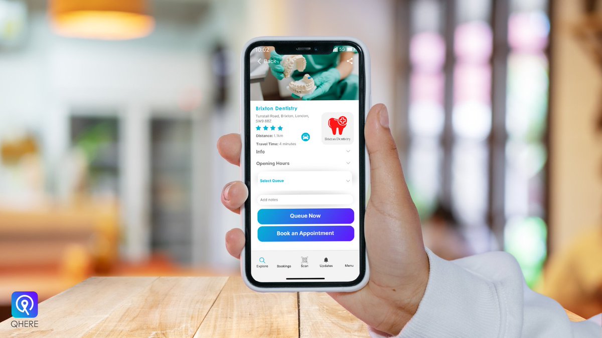 qhere_app's tweet photo. What's the difference between booking and queuing? 
Booking is for when you want to book an appointment in advance, such as a check-up, and queuing is for when you want to visit the clinic ASAP if you're feeling very unwell! Simple! #qhere #qhereapp #remotequeue #bookonline https://t.co/dA1hXbTKsh