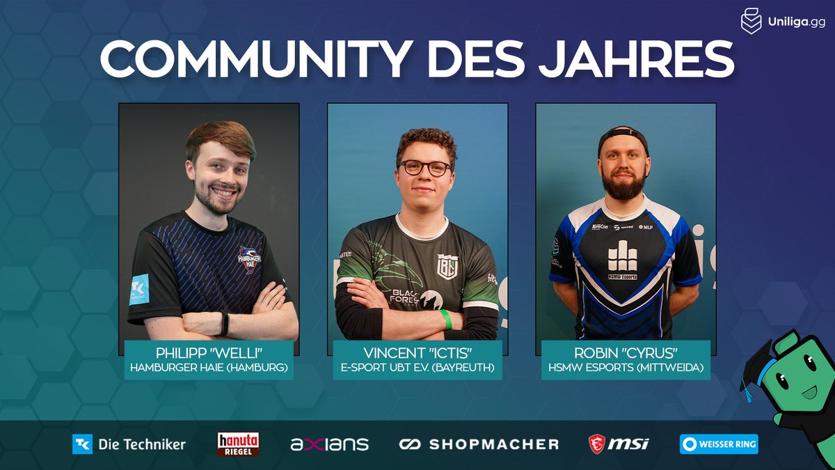Wir suchen die Community des Jahres und ihr dürft mitentscheiden!

👉 strawpoll.com/wAg3APEYOy8
▶️ Hamburg, Bayreuth &amp; Mittweida stehen zur Wahl für herausragende Community-Arbeit!
▶️ Der Ambassador der Gewinner*innen nimmt 500 € Preisgeld für seine Orga mit und wird zum Finale