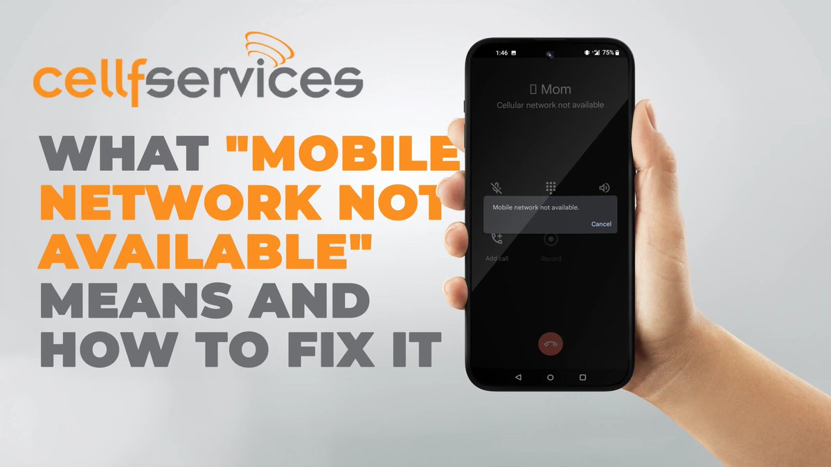 cellfservices's tweet image. Decode the Mystery of 'Mobile Network Not Available' 📶🔍 If you've ever wondered why those dreaded words pop up, we've got the scoop! 📱💡 Fix signal glitch and discover quick fixes to keep your connection stronger than ever. Read Here: cellfservices.com/blog/mobile-in…