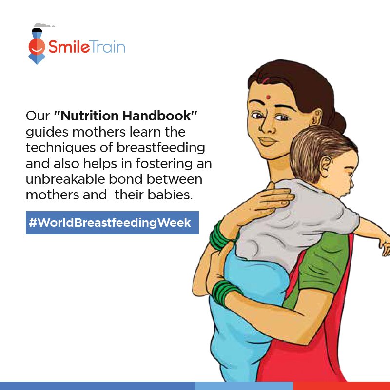 Recognising the importance of #First1000Days and #breastfeeding for newborns especially children with clefts, Smile Train India released a 'Nutrition Handbook' last year.✨💙

#WorldBreastfeedingWeek