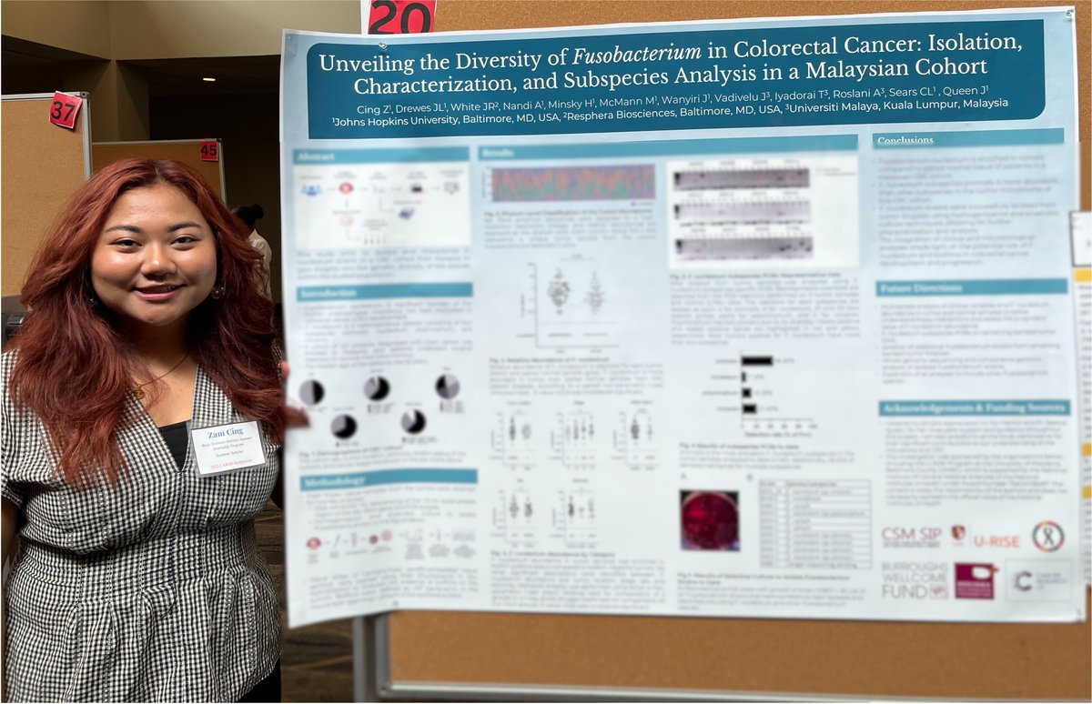 Queen Lab members presenting their work at recent conferences: @taylordoesneuro at the @bloombergkimmel Research Retreat, and Zam Cing at the @HopkinsMedicine C.A.R.E.S. conference!