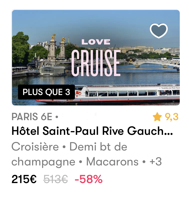 Santiu_Ks's tweet photo. 🔸Comment en profiter ?

Il faut se connecter sur l'app en fin de semaine (à partir de mercredi), pour découvrir les offres proposées pour le week-end à venir.

Quelques exemples de promos : https://t.co/m4rElsJRO8