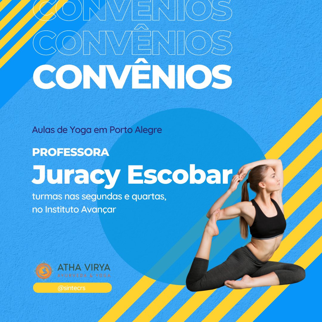 Sintec_RS's tweet photo. Associados ao #SINTECRS contam com uma série de vantagens e, recentemente, o #sindicato firmou um novo #convênio com a professora de Yoga Juracy Escobar. A parceria garante 15% de desconto nas aulas. Aproveite o novo benefício disponível pra você! https://t.co/7roRSI3xi0