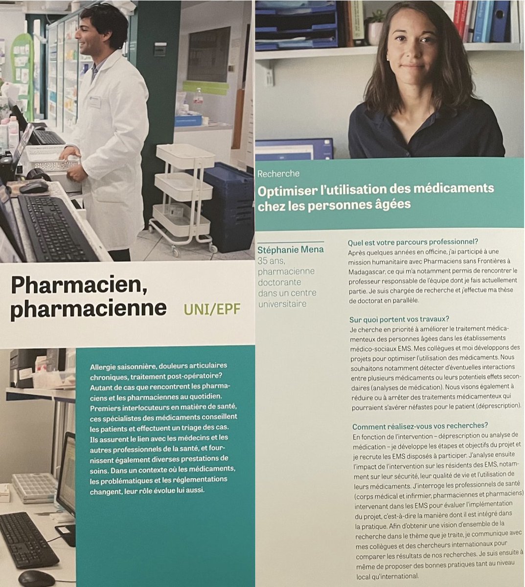 Thank you to the CFSO for the opportunity to represent a pharmacist in the field of research, and I hope this will be useful for the younger generation to discover this path.