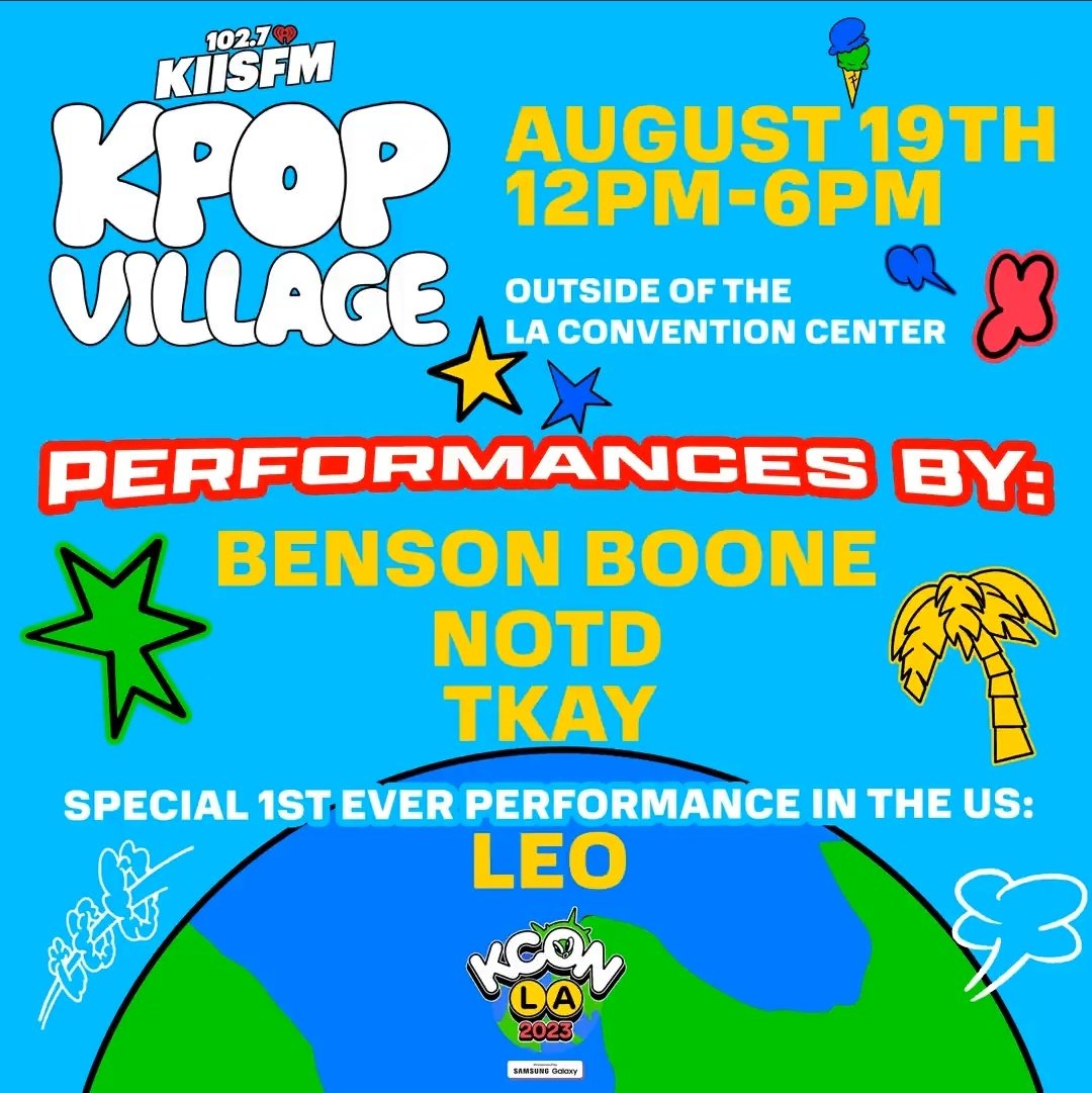 traineadata's tweet photo. "Special 1st ever performance in the US: LEO" 🔜

#LEO #KCONLA2023 @LEO_131official https://t.co/GcifSGb5nb