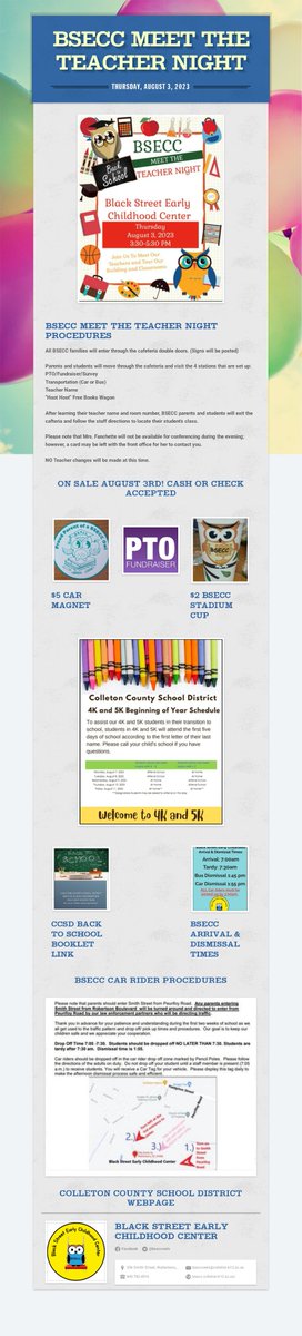 bseccowls's tweet photo. BSECC Families, Please find helpful information for back to school and the procedures for our "Meet the Teacher" night at the link below: https://t.co/n7sDwaNb2j https://t.co/4uO2jKnGoX