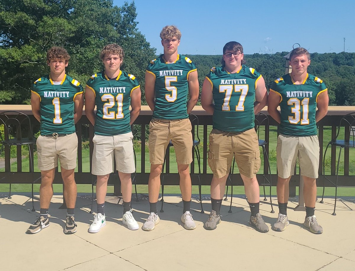 Coach Mason (@coachmason4) on Twitter photo 2023 Nativity Green Wave Captains at SCFCA Media Day @ Mt Valley Golf Course. <a href="/NolanFerhat/">Nolan Ferhat</a> <a href="/JohnBorrell4/">John Borrell</a> <a href="/NoahDolbin81/">Noah Dolbin</a> <a href="/WillMongrain/">Will mongrain</a> <a href="/SamuelSpolski/">Samuel Spolski</a> 2023 Nativity Green Wave Captains at SCFCA Media Day @ Mt Valley Golf Course. <a href="/NolanFerhat/">Nolan Ferhat</a> <a href="/JohnBorrell4/">John Borrell</a> <a href="/NoahDolbin81/">Noah Dolbin</a> <a href="/WillMongrain/">Will mongrain</a> <a href="/SamuelSpolski/">Samuel Spolski</a>