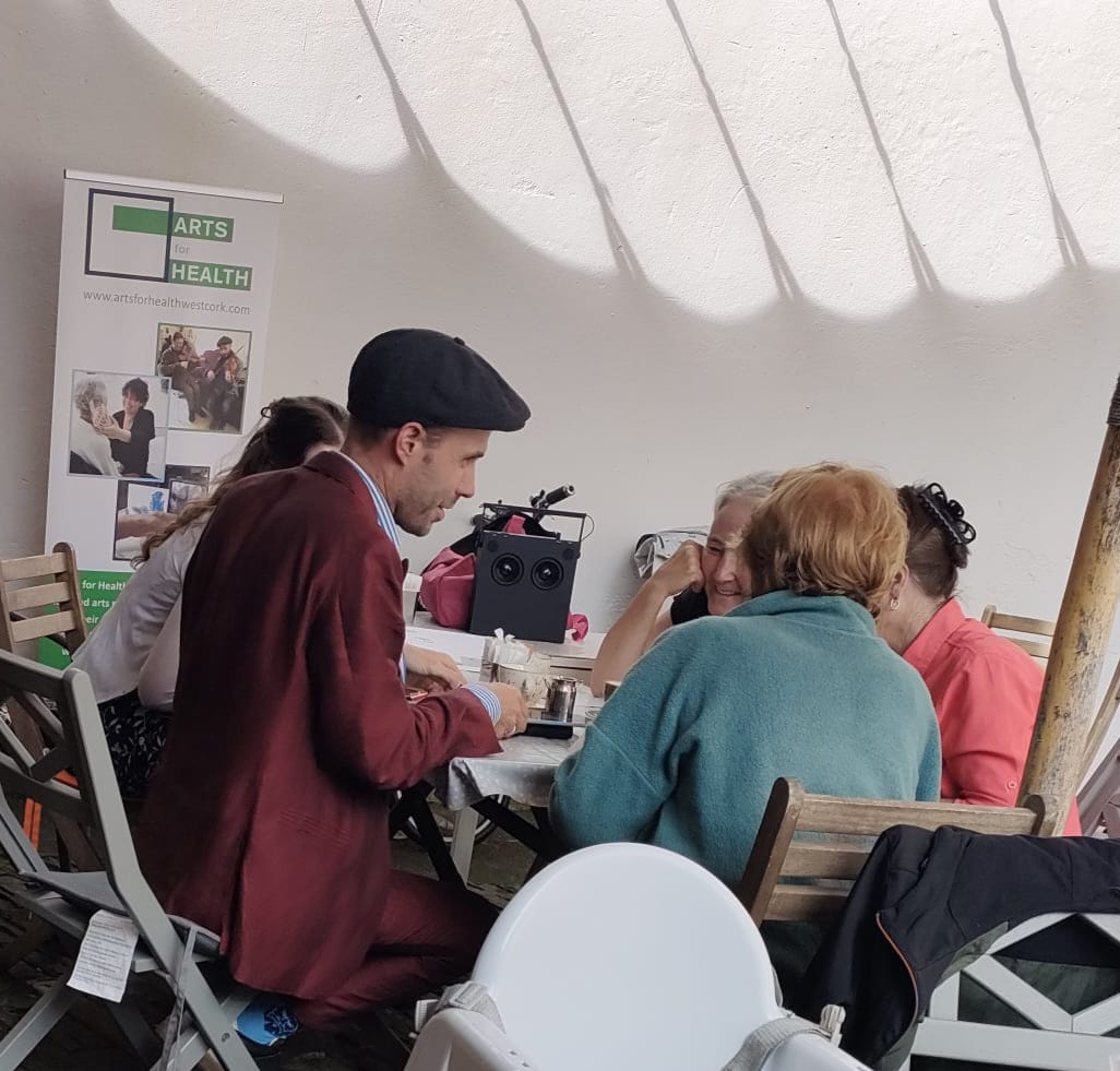 We had a wonderful time today at the Creative Carers Musical Café Morning at Sharon's View (Café at Uillinn). Composer Justin Grounds created a warm and welcoming space for participants to share experiences and learn some small ways to incorporate music into their daily routine.