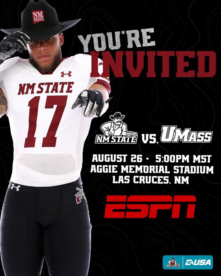 Matthew Lashley (@matthewlashley_) on Twitter photo Thank you for the invite!
@DJMarquardtNMSU <a href="/NMStateFootball/">New Mexico State Football</a>
Can’t wait!
<a href="/LCHSFOOTBALL/">Bulldawg Football</a> <a href="/mjlopezdawgs/">Mark Lopez</a> Thank you for the invite!
@DJMarquardtNMSU <a href="/NMStateFootball/">New Mexico State Football</a>
Can’t wait!
<a href="/LCHSFOOTBALL/">Bulldawg Football</a> <a href="/mjlopezdawgs/">Mark Lopez</a>