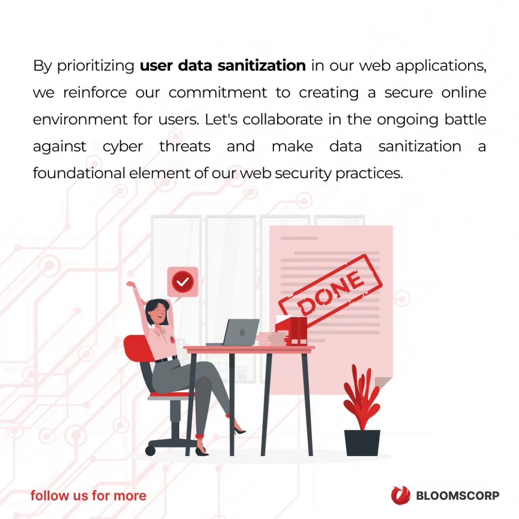 bloomscorp's tweet photo. 🔒 Safeguarding our Digital Frontier! 💻🛡️  #WebSecurity #DataSanitization #CyberSafety #UserPrivacy #StrongerTogether #TechDefenders https://t.co/zThxpuIUcy
