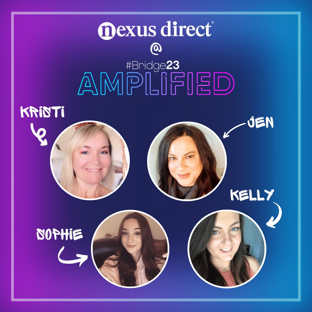 NexusDirect's tweet image. #Nexies Kristi, Jen, Sophie, and Kelly can&apos;t wait to see you at #Bridge23! Kristi Rinck, Partner and President, will be monitoring sessions for the Analytics, Data &amp;amp; Strategy track if you want to stop by and say hello. 👋

#BridgePartners #AmplifyYourEfforts #DirectMarketing