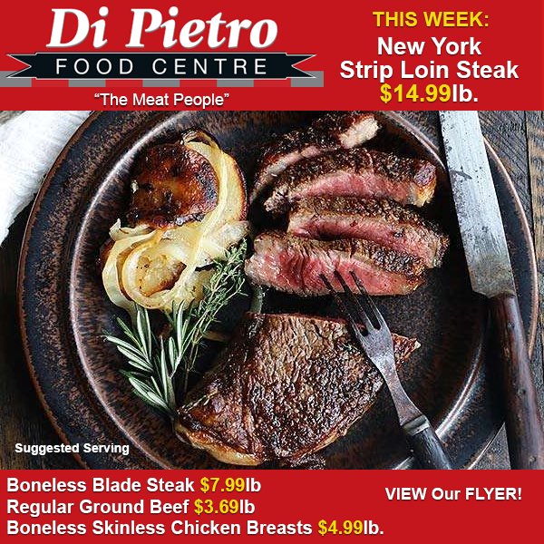 GuelphNow's tweet photo. DiPietro's  Specials on Meat, Deli, Produce and Groceries. We carry meat cuts that other stores just don't have. Visit the area's longest Meat &amp; Deli  Counter. Come experience the DiPietro's difference. Flyer Valid from  Thurs. August 3rd to Wed. Aug 9th. https://t.co/d65AgBUbry https://t.co/jdcx4ajhma