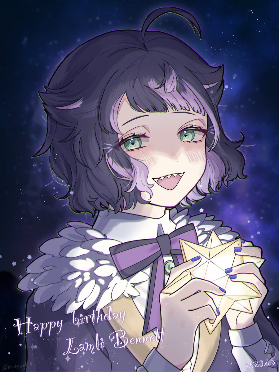 nr_syumi_A's tweet photo. おめでとう〜！！！！！🎉
大好きだー！！！

 #あくねこ_FA  #aknk_FA 
 #ラムリ・ベネット誕生祭2023 https://t.co/Zz95FZorRW