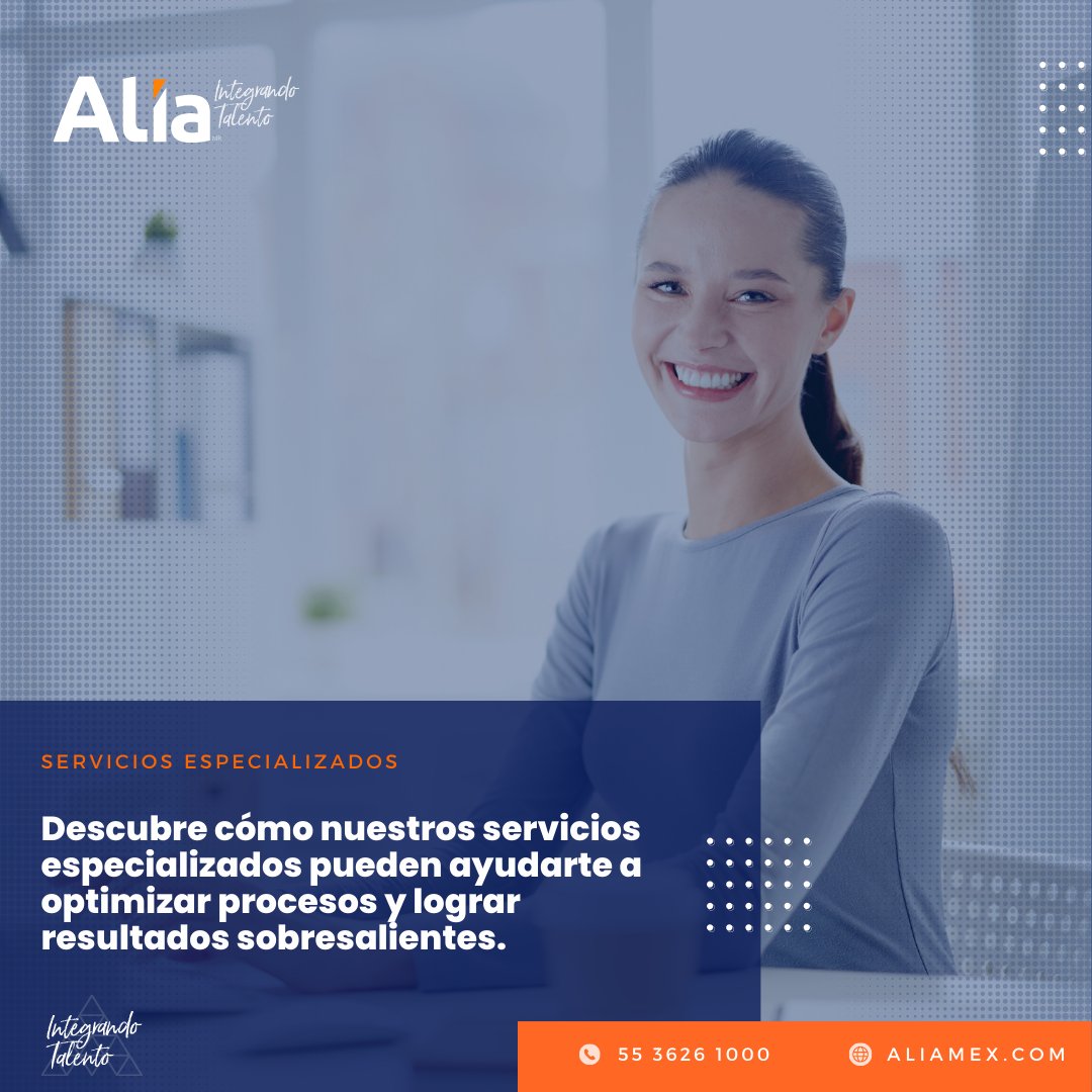 Aliamex's tweet image. 📈✨ ¡Alcanza resultados sobresalientes con nuestros servicios especializados de Alia! 📈✨ — alia.click/ServEspecializ…
.
#OptimizaciónProcesos #ResultadosSobresalientes #Alia #Aliamex #AliaConsulting #AliaIntegrandoTalento