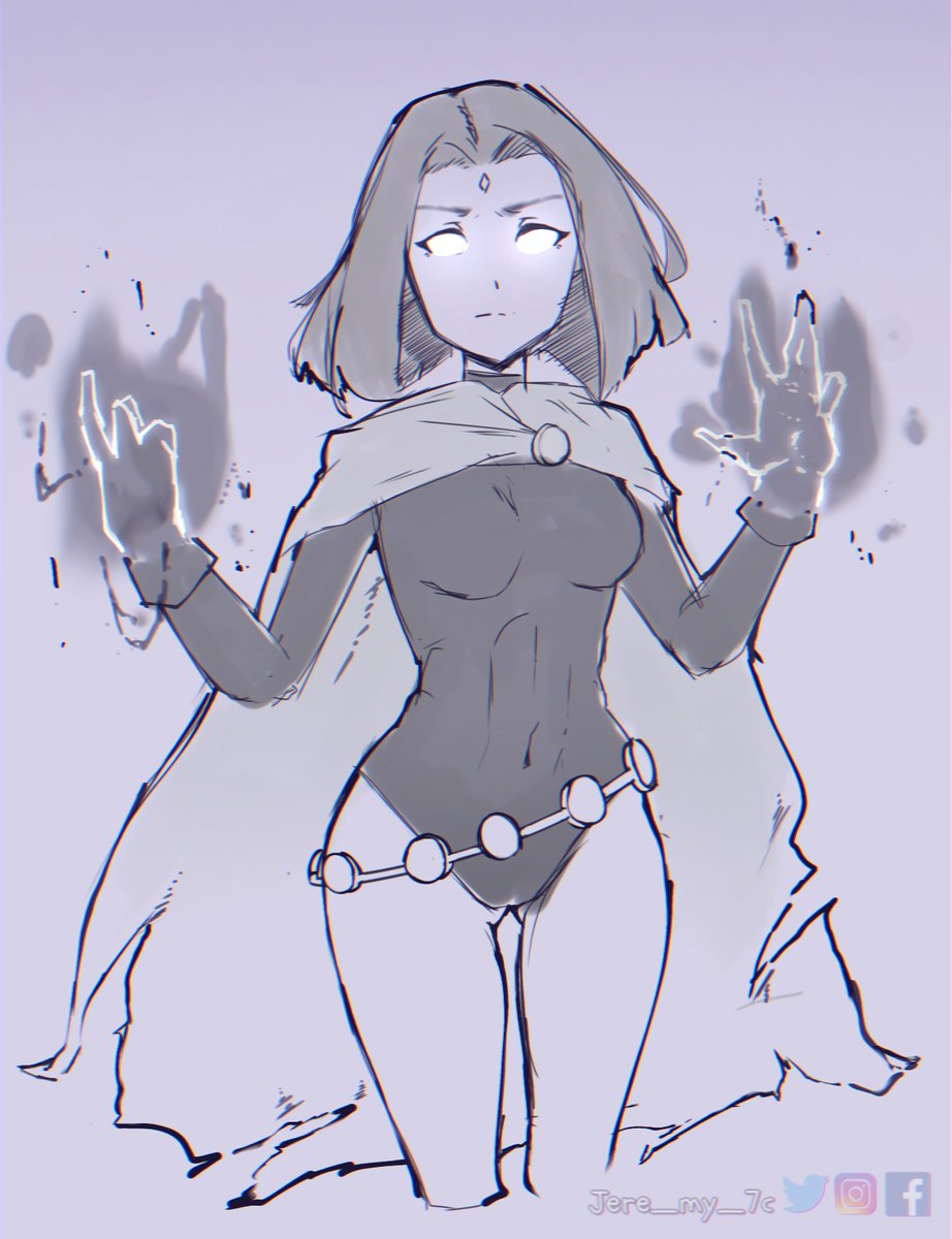 Jere_my_7c's tweet photo. Quick sketch 💜 #Raven #teentitans https://t.co/5QkkGMsLkd