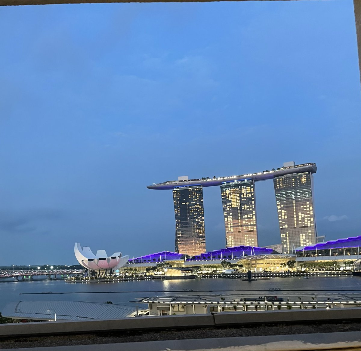 rvscrimger's tweet photo. Once upon a time this was our daily view…grateful to be seeing it again, if only for a few days, and from such a grand setting ❤️🇸🇬🥂 #fullertonhotel https://t.co/8vs9trL0Zk