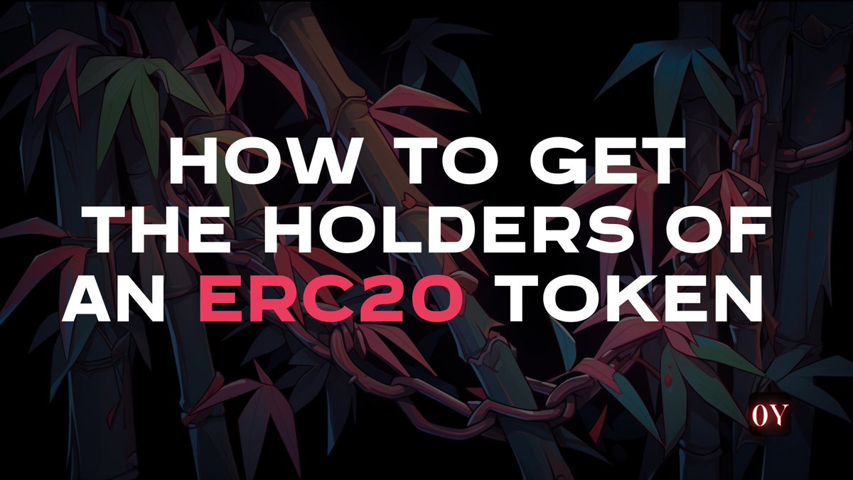 in0ywetrust's tweet photo. Know Every Holder

In the fast-paced world of blockchain tech, tracking your project's token holders is vital.

Thanks to @ChainbaseHQ, you can easily fetch a list of all addresses holding your ERC20 token.

This thread guides you through the process of using Chainbase API.

🧵👇 https://t.co/KpemSxqTT0