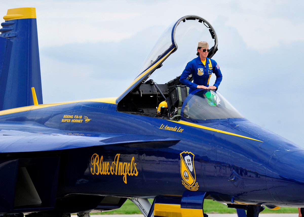 BoeingWA's tweet image. An extra-special #Seafair!

This year when you look up to see the @BlueAngels show, Lt. Amanda &quot;Stalin&quot; Lee - the first female Blue Angel pilot - will be flying one of the jets.

Experience the thrill August 4-6!