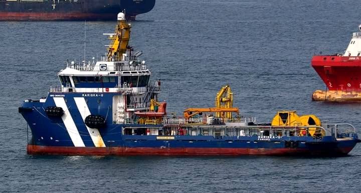 Michael3154561's tweet photo. MARISKA G (IMO: 9690250) is a Offshore Supply Ship that was built in 2014 (9 years ago) and is sailing under the flag of Panama.
Seen here off Singapore on 13 July 2023. 
Her carrying capacity is 2112 t DWT and her current draught is reported to be 4.5 meters. Her length overall https://t.co/DSXpc6e8Xw