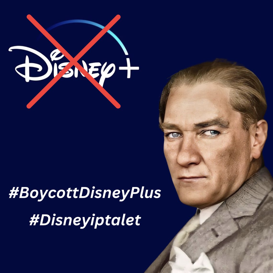 Young_Turk_Cyp's tweet photo. We strongly condemn Disney’s decision to prevent the Atatürk series from airing as a result of pressure from hateful and racist Armenian diaspora lobby organisations. 

#BoykotDisneyPlus #Disneyiptalet
#BoycottDisneyPlus https://t.co/g9I1UvIArK