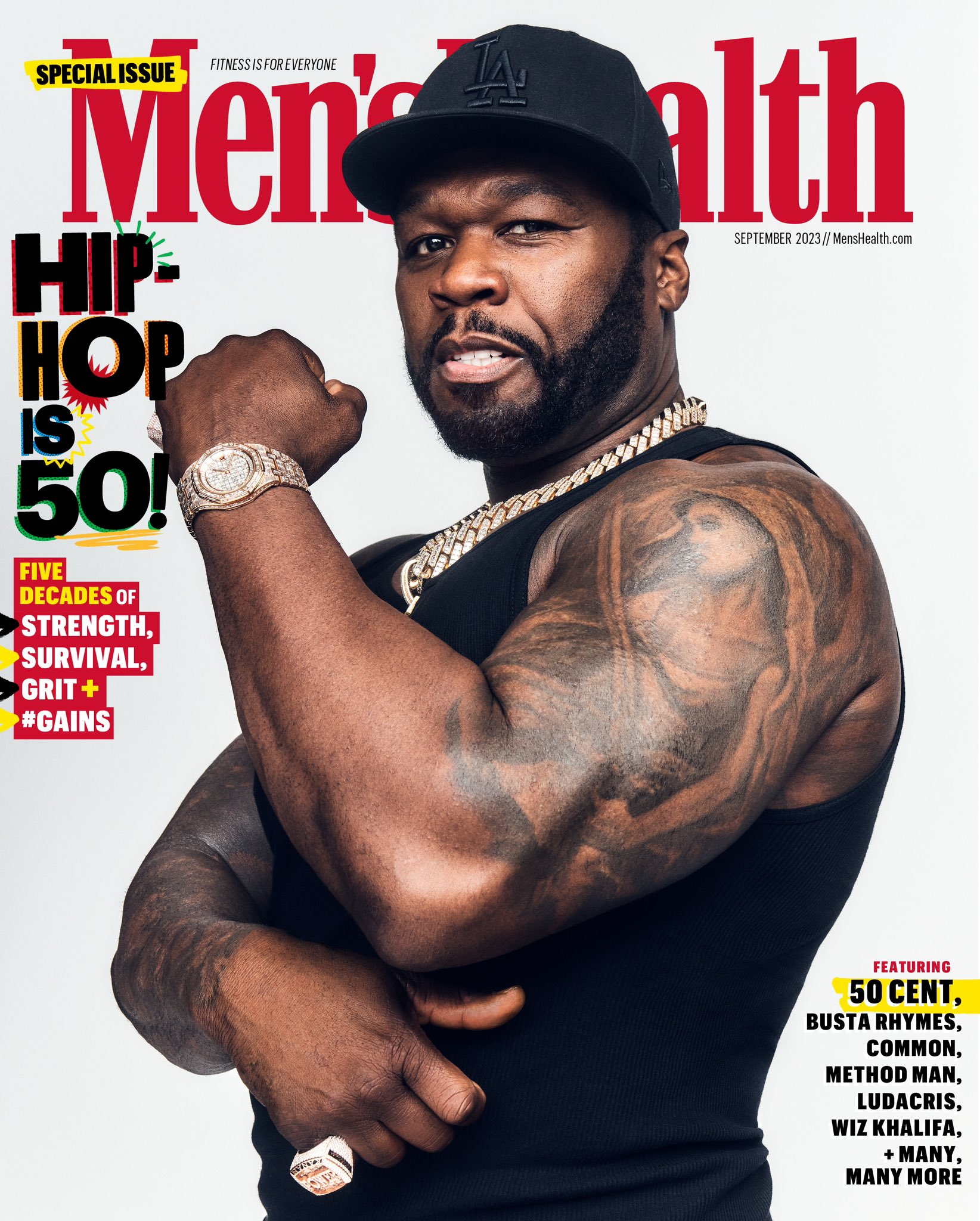 50 Cent 50 Years Of Hip-Hop Ebony Magazine Fall 2023 Special Edition Fan  Gifts Home Decor Poster Canvas - Honateez