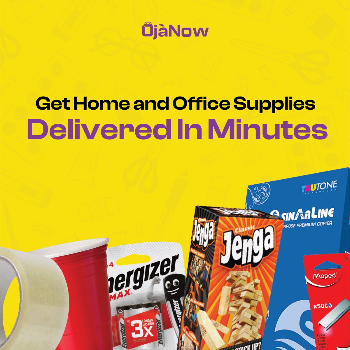 ojanowapp's tweet photo. Get home and office supplies delivered in minutes. OjaNow!
#office #work #homesupplies #ojanow #essentials https://t.co/BxfxjlW58P
