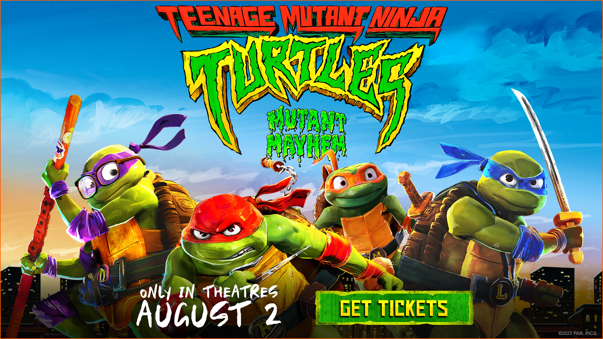 Teenage Mutant Ninja Turtles: Mutant Mayhem D-Box banner