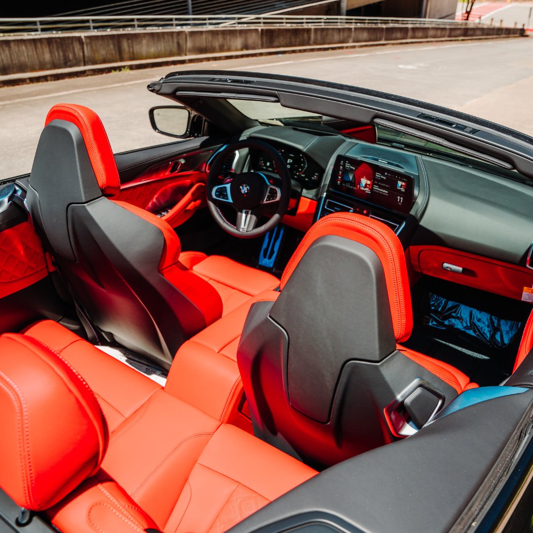 Swipe to see the beautiful interior of the 2023 BMW M8 Competition. Stay tuned for a virtual test drive later this week. #BMWGwinnettPlace #BMWM8Competition