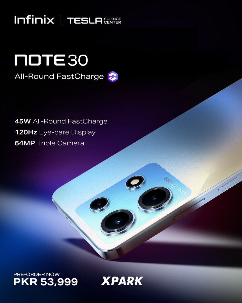 AhmSheikhh's tweet image. Get ready to experience gaming like never before! The MediaTek Helio G99 processor in our phones ensures lightning-fast performance, making every game a thrilling adventure. 
#InfinixNOTE30ProSeries 
#AllRoundFastCharge