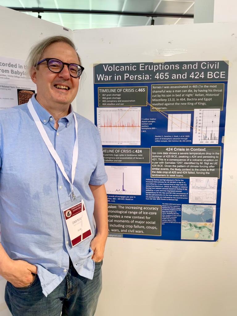 Happy August! Some of us have been busy this summer. The Trinity Centre for Environmental Humanities had strong representation at the INQUA conference in Rome, where Conor Kostick presented a paper on volcanic eruptions and civil strife.