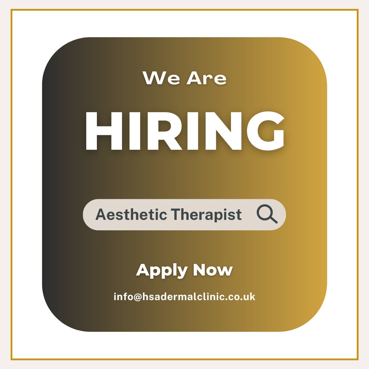hsadermal's tweet photo. HSA Dermal Clinic is expanding and we are on the lookout for a talented Aesthetic Therapist to join our fantastic team! If you are passionate about skincare and thrive in a dynamic environment, we want to hear from you! #HiringNow #AestheticTherapist #RichmondUponThamesJobs https://t.co/tJgNUt6DYz