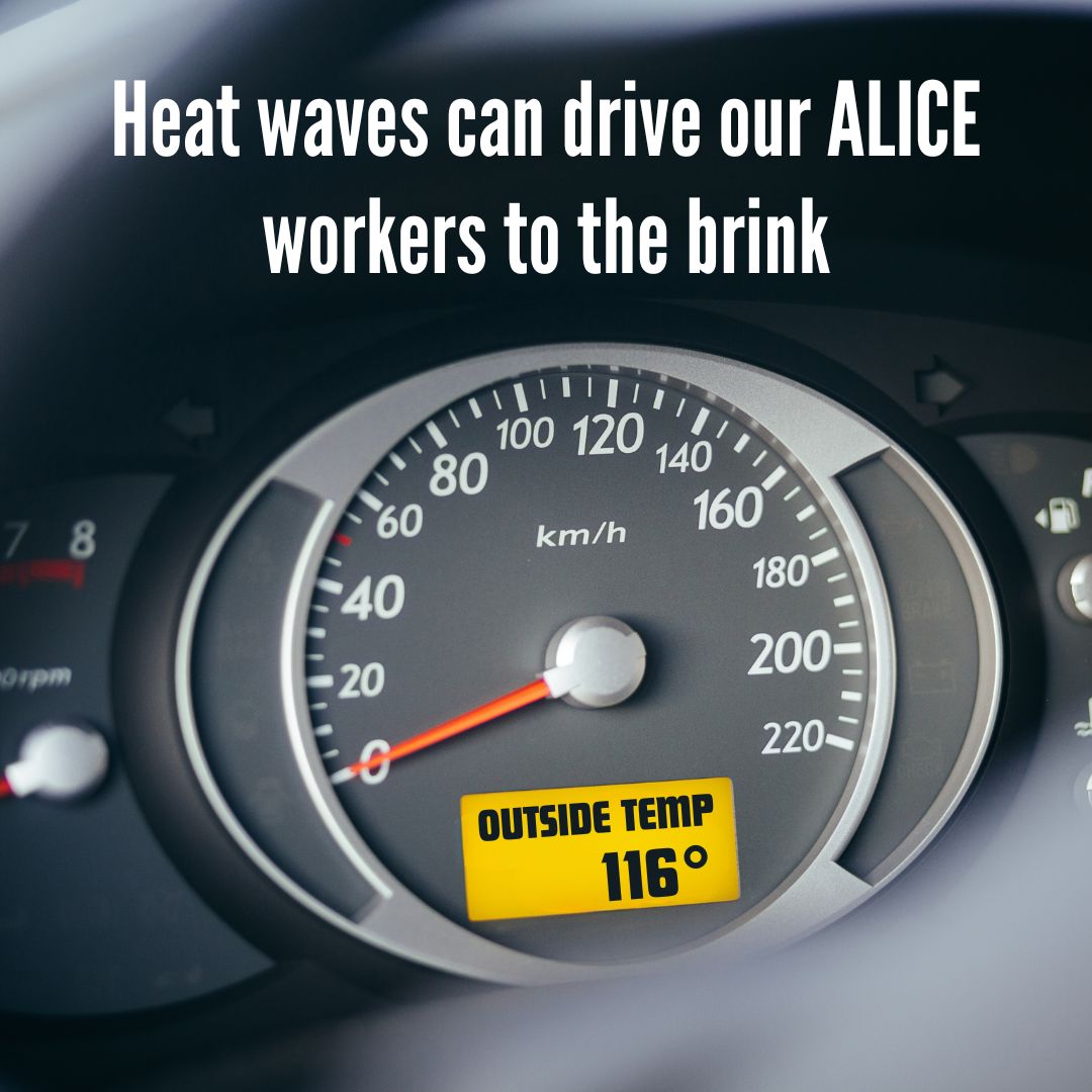Amidst the summer’s record-setting temps, our nation’s delivery drivers have worked hard in the extreme heat to bring customers everything from restaurant takeout to commercial laundry. Yet many of them can’t even afford basics. Learn more: UnitedForALICE.org/National-Overv… #UnitedForALICE