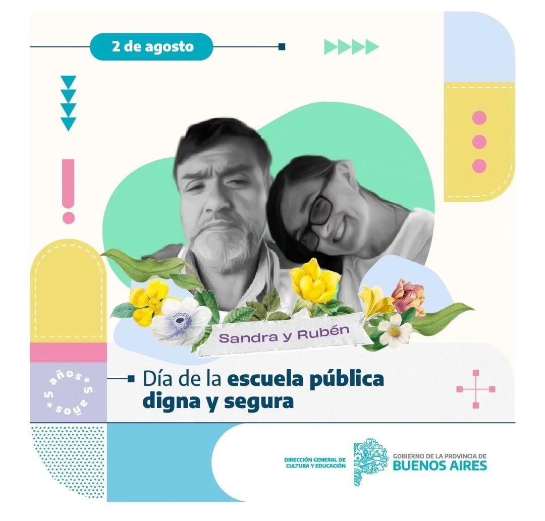 consejo_sm's tweet photo. Hoy homenajeamos a la Vicedirectora Sandra Calamano, y al auxiliar docente Ruben Rodríguez, fallecidos en la explosión de la primaria 49 de Moreno, el 2 de Agosto de 2018. https://t.co/wvYSGguWP1