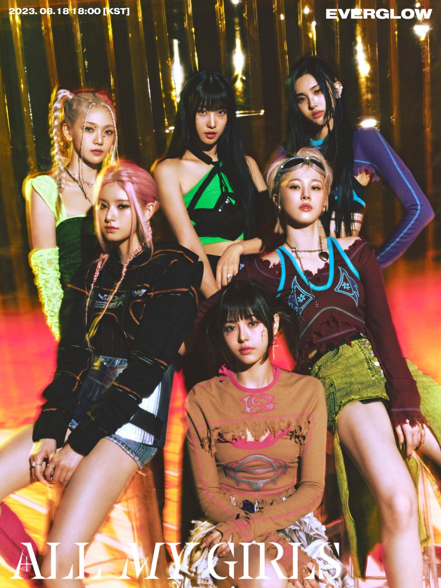 PopBase's tweet photo. EVERGLOW drops group teaser photos for ‘All My Girls.’ Out Friday, August 18th. https://t.co/rxvBlawyxT