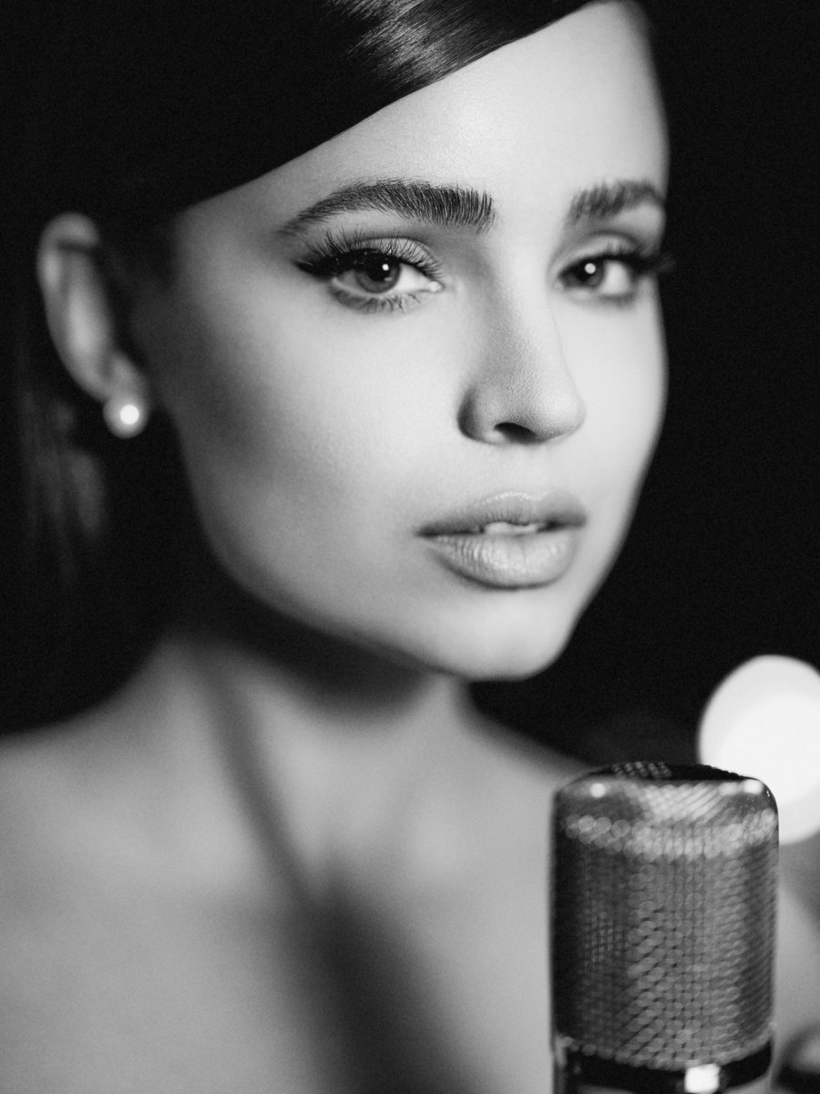 New pictures of <a href="/SofiaCarson/">Sofia Carson</a> for "APPLAUSE" in black and white by Javi Eyzaguirre 🖤