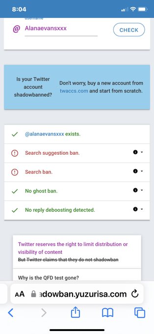 So I&rsquo;m always checking my  TWITTER ( not calling it X) ban search because I notice the follows stopped