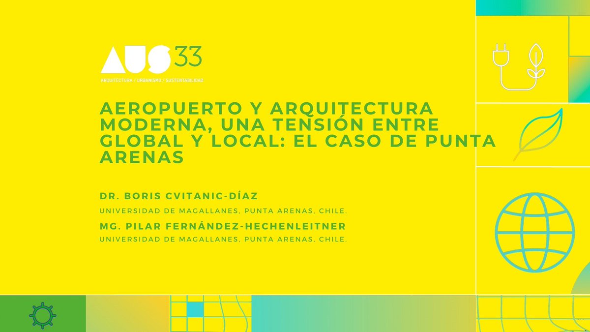 AUS33_Hoy miercoles les invitamos a leer el articulo  "Aeropuerto y arquitectura moderna, una tensión entre global y local: el caso de Punta Arenas"
 Autores: Dr. Boris Cvitanic-Díaz, Mg. Pilar Fernández-Hechenleitner.

ausrevista.uach.cl/index.php/ausr…
#arquitecturamoderna #aeropuertos