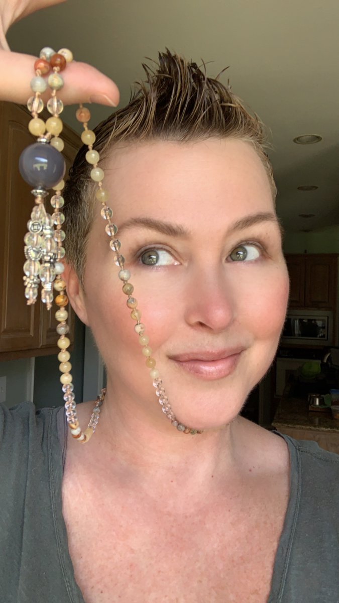 Latest 108 bead hand knotted mala in my shop. Check it here: etsy.com/shop/mamawolfm…