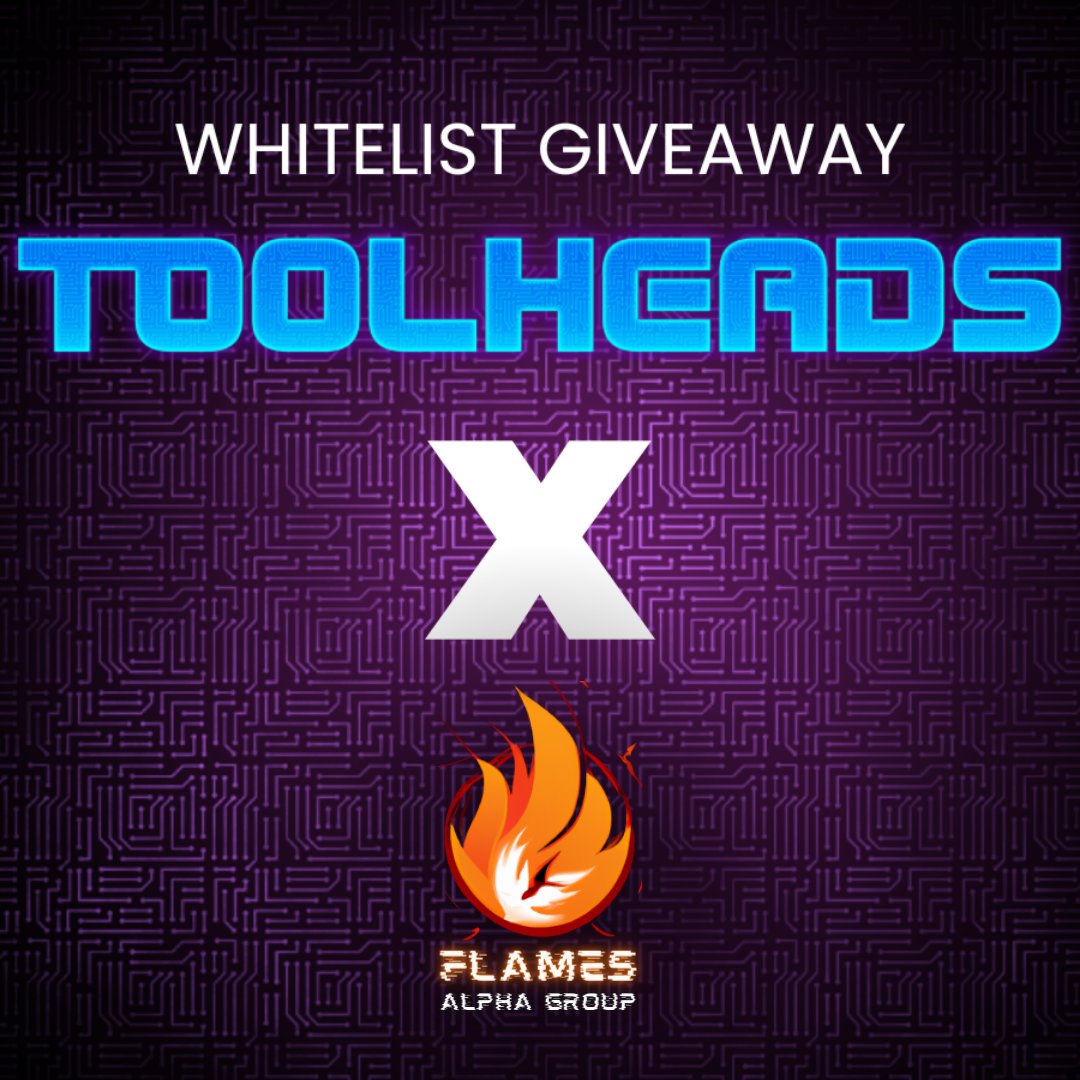 🎁 Toolheads x Flames™ Alpha Group 🎁

We partnered with CNFT TOOLS to provide our community with 1 Survivor WL spot! 

To Qualify: 

✅ ❤️ &amp; RT  
✅ Follow @cnfttools &amp; <a href="/FlamesAlphaNFT/">Flames™</a> 
✅ Tag 3 #CNFT Degens

⏳ 48 hours and +4 spots on Discord.

#CNFTCommunity #CNFTGiveaway